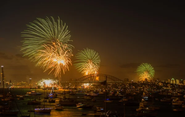 Fireworks Sydney new year eve 2013 — Stock Photo, Image