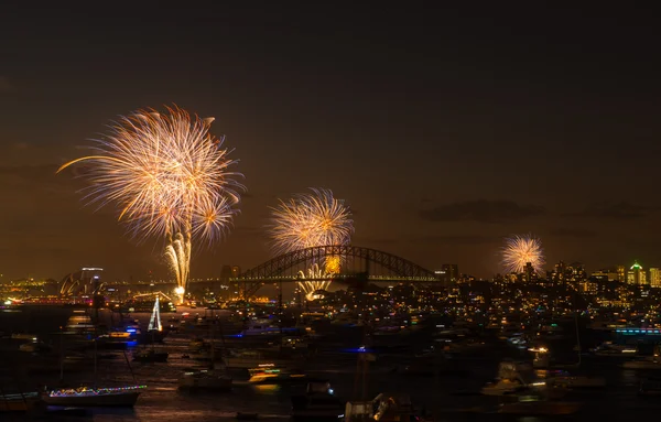 Fireworks Sydney new year eve 2013 — Stock Photo, Image