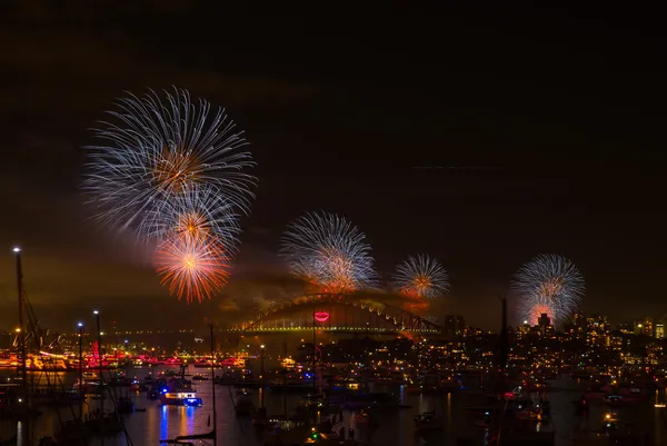 Fireworks Sydney new year eve 2013 — Stock Photo, Image