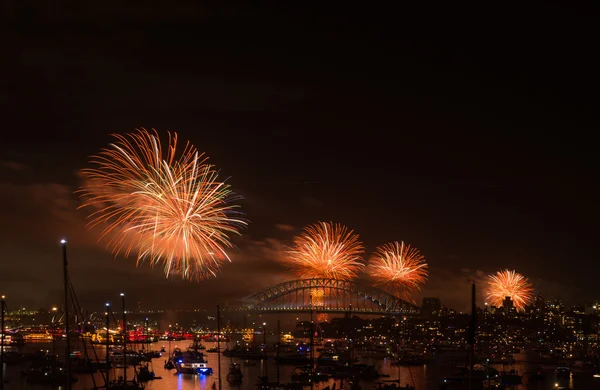 Fireworks Sydney new year eve 2013 — Stock Photo, Image