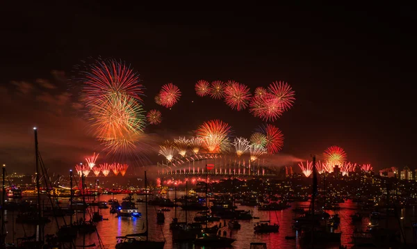 Fireworks Sidney yılbaşı 2013 Telifsiz Stok Imajlar