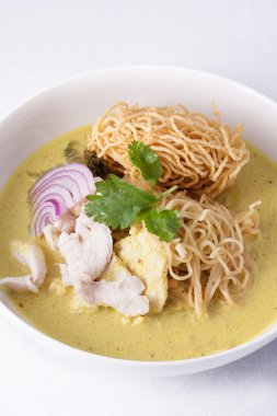 Khao soi, curry noodle, Tayland gıda