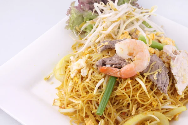 Sigapore noodles stir fried with vermicelli noodles. — Stock Photo, Image