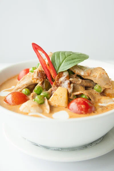 Roast duck with red curry. — Stock Photo, Image