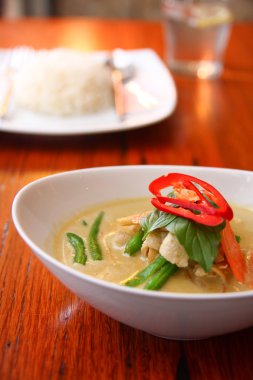 tavuk yeşil köri, Tayland gıda.