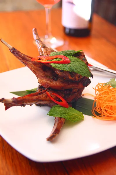 Stek grill lamb — Zdjęcie stockowe