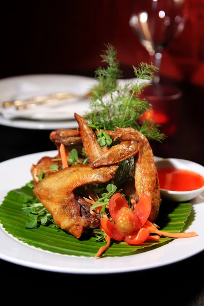 Ali di pollo, stile thailandese — Foto Stock