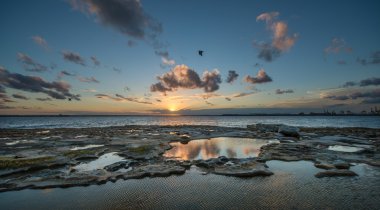 Gün batımında La perouse, Sydney