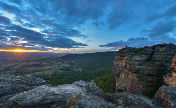 Hassans ściany, niebieski góra national park, nsw, australia — Zdjęcie stockowe