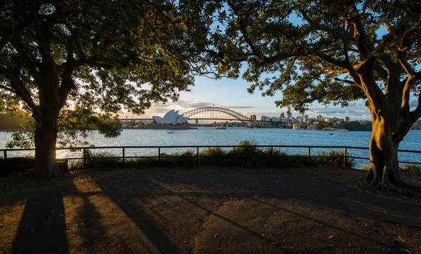 悉尼新南威尔士州澳大利亚三月 11： 日落在歌剧院 — 图库照片