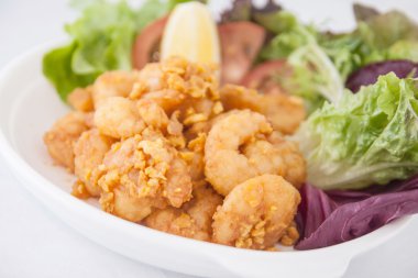 derin kızarmış sarımsak peawns