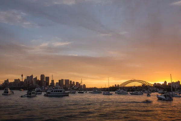 Ferry in sydney haven, Australië — Stockfoto