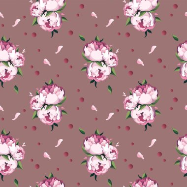 Şakayık desenli kusursuz desen. Ürün tasarımı, duvar kağıdı, hatıra defteri, tekstil, ambalaj kağıdı için mükemmel..