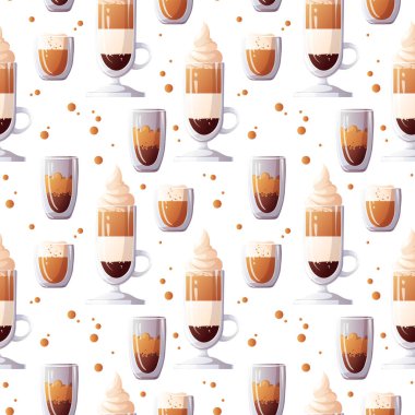 Kahve Kupası seamless modeli 
