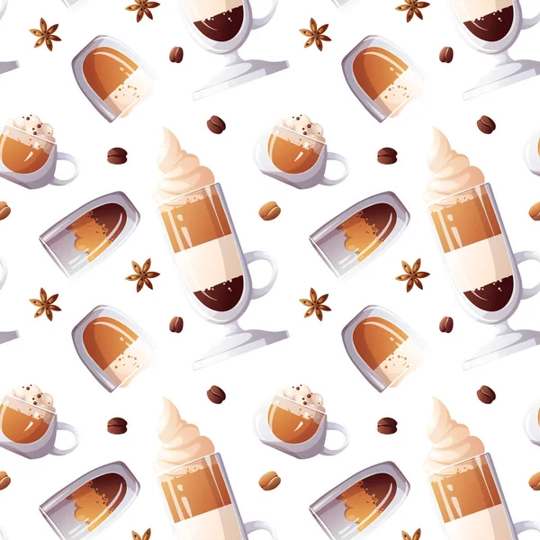 Kahve Kupası seamless modeli 