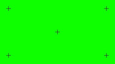Chroma key background. Green screen with point icon. Vector illustration
