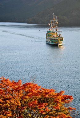 Hakone gezi cruise ASHI gölde, Japonya