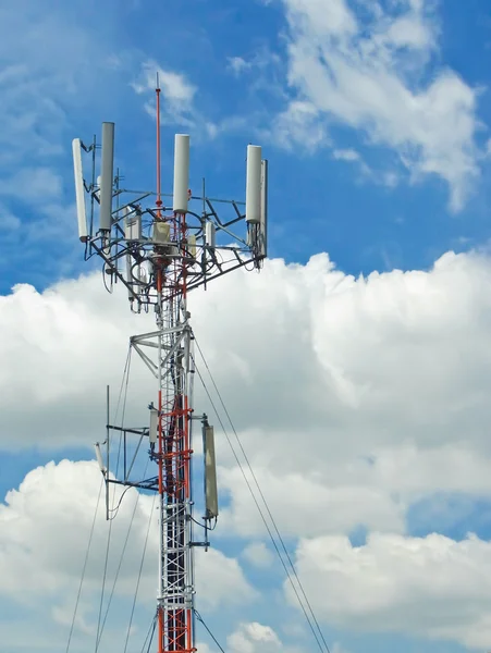 Antenna with cloudy sky — Stock Photo, Image