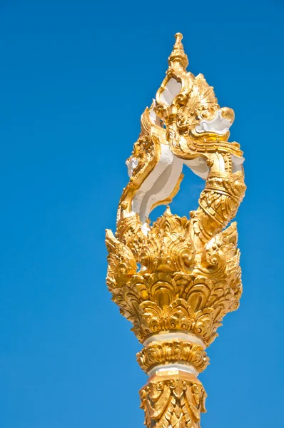 Street column in Thai Style with blue sky — Stock Photo, Image