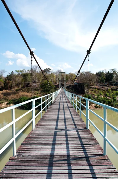 Rope bridge in Kangtana National park at Ubonratchathani, Thaila — Stock Photo, Image