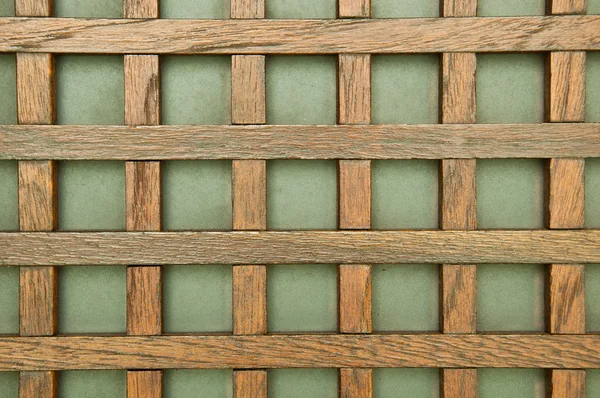 小さな正方形としての木材から作られた背景 — ストック写真