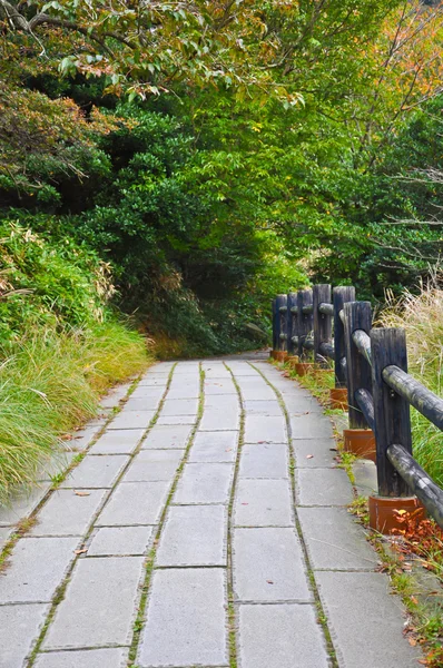 Walkway in at Unzen mountain at Obama, Japan — Stock Photo, Image