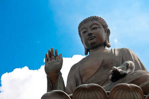 Obří buddha v po lin klášter — Stock fotografie