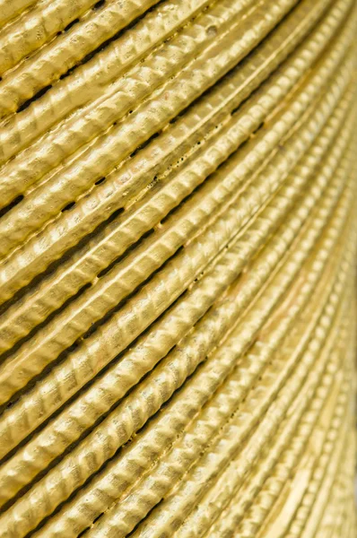 O grupo de haste de aço dourado — Fotografia de Stock