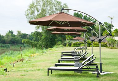 şemsiye ve Bahçe koltuk