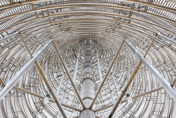 The stainless steel construction of stainless steel pagoda — Stock Photo, Image