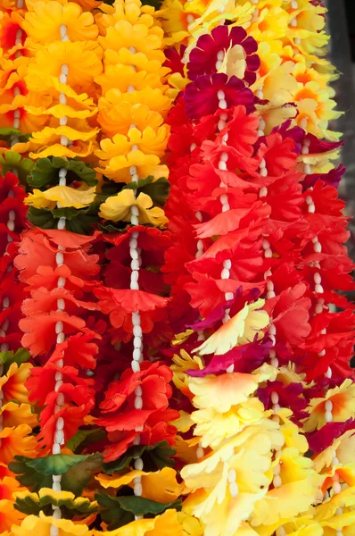 Il gruppo di fiori fatti di stoffa — Foto Stock