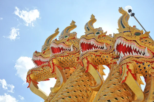 Naka Head at Wat Pra Bat Sri Roi, Chiang mai, Tailândia — Fotografia de Stock