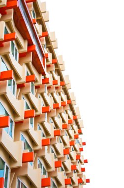 Dış görünüm ipucu alttan renkli modern Binası