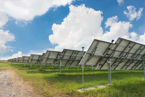 The solar farm for green energy in Thailand — Stock Photo, Image