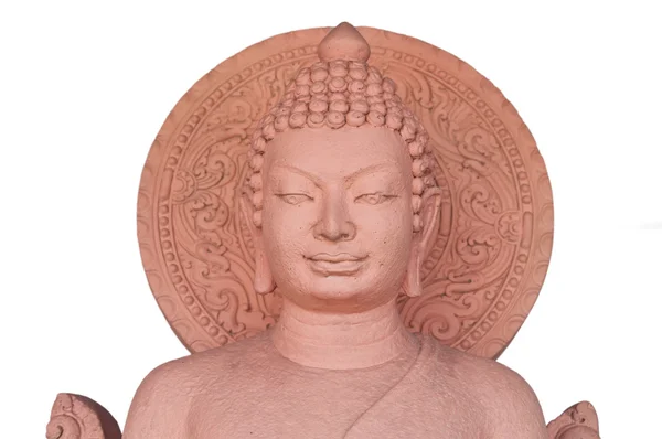 Skulptur av buddha gjorda av sten — Stockfoto