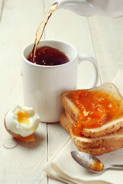 Desayuno inglés con mermelada — Foto de Stock