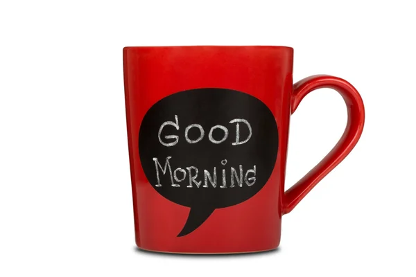 Günaydın ile kırmızı seramik kupa kayıt