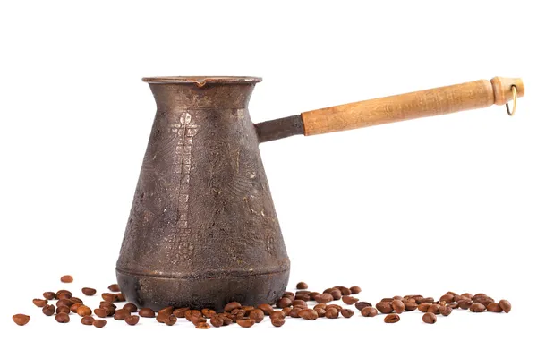 Pote de café velho — Fotografia de Stock