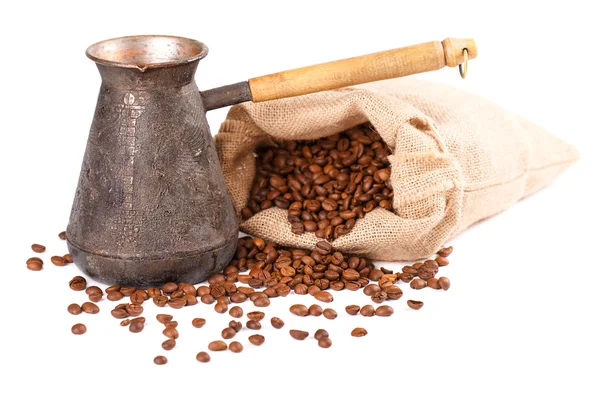 Koffiepot met koffie tas — Stockfoto