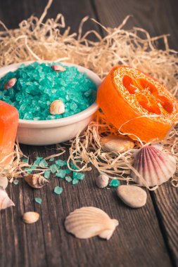 deniz tuzu, portakal sabunu.