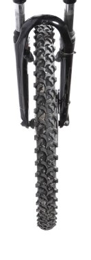 Üstten Görünüm görüntüsü üzerinde beyaz izole açık bisiklet tekerleği