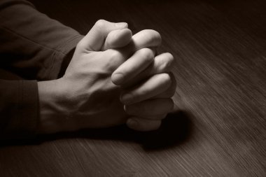 Image of praying hands clipart