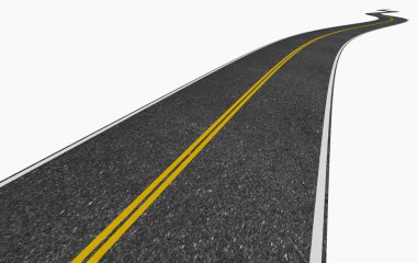 image of a long winding road disappearing into the vanishing poi clipart