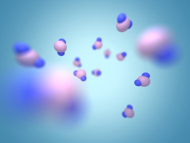 Moleküler arka plan mavi
