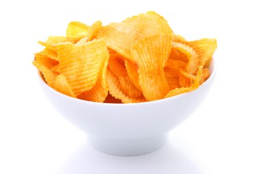 patates cipsi beyaz kase