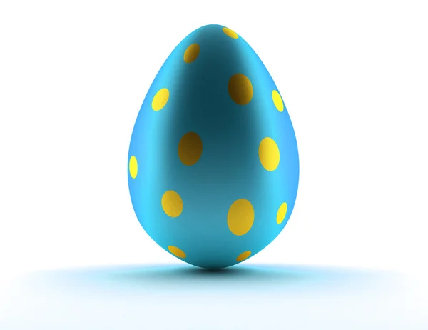 Húsvéti tojás felett fehér kép — Stock Fotó