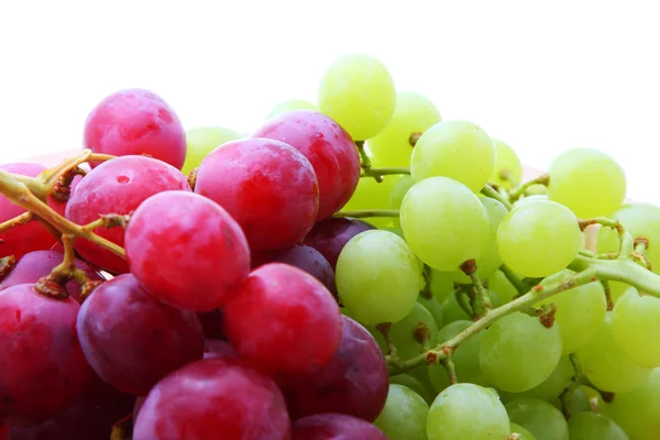 Background image of red and green grapes — Stock Photo, Image