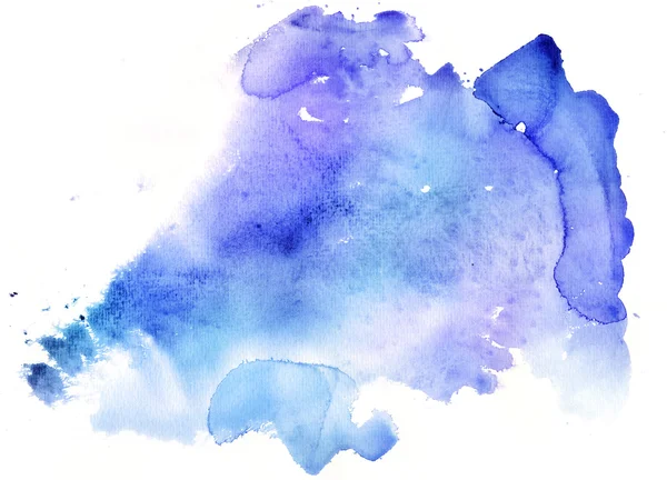 Abstrait bleu aquarelle fond — Photo