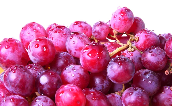 Image of red grape background with water drops — Stock Photo, Image