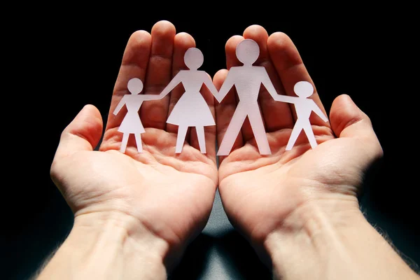 Concept image of family protection — Stock Photo, Image